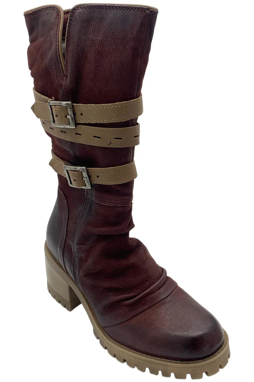 Miz Mooz Knee High Boots Meara Merlot - Medium
